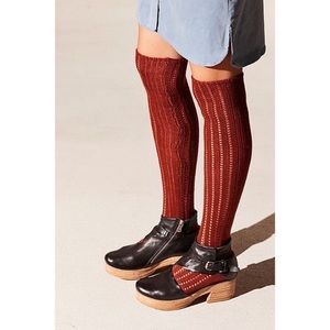 NWT FREE PEOPLE Woodland Over the Knee Socks